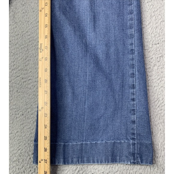Sundance Jeans Womens Size 4 Waist 29" Baggy Flare Mid Rise Cotton Blend - Picture 5 of 10